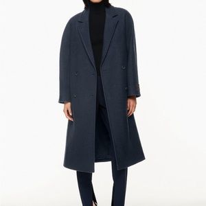 Aritzia The Slouch Coat Italian Wool Double- Breasted Overcoat